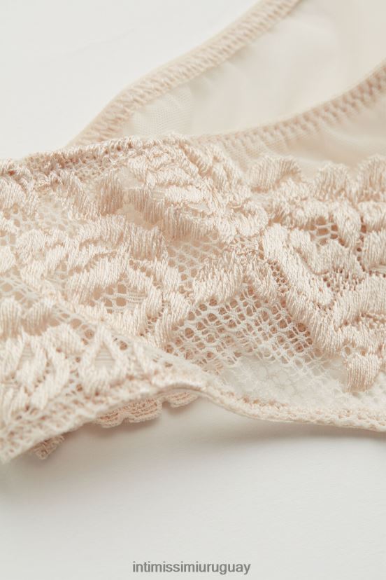 braguitas brasileñas con bonitas flores Intimissimi mujer 2280-seda rosa V806B81014 ropa interior