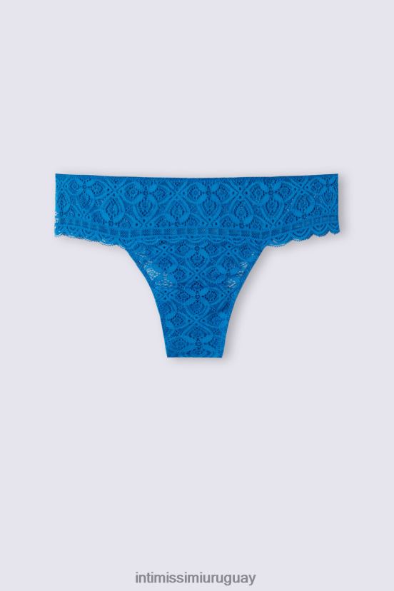 braguitas brasileñas de encaje Intimissimi mujer 328j-azul náutico V806B8878 ropa interior