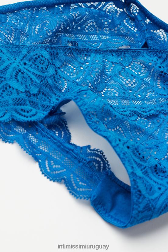 braguitas brasileñas de encaje Intimissimi mujer 328j-azul náutico V806B8878 ropa interior