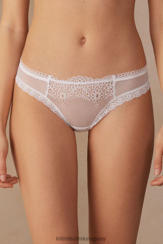 braguitas brasileñas de simplicidad atemporal Intimissimi mujer 001-blanco V806B8930 ropa interior