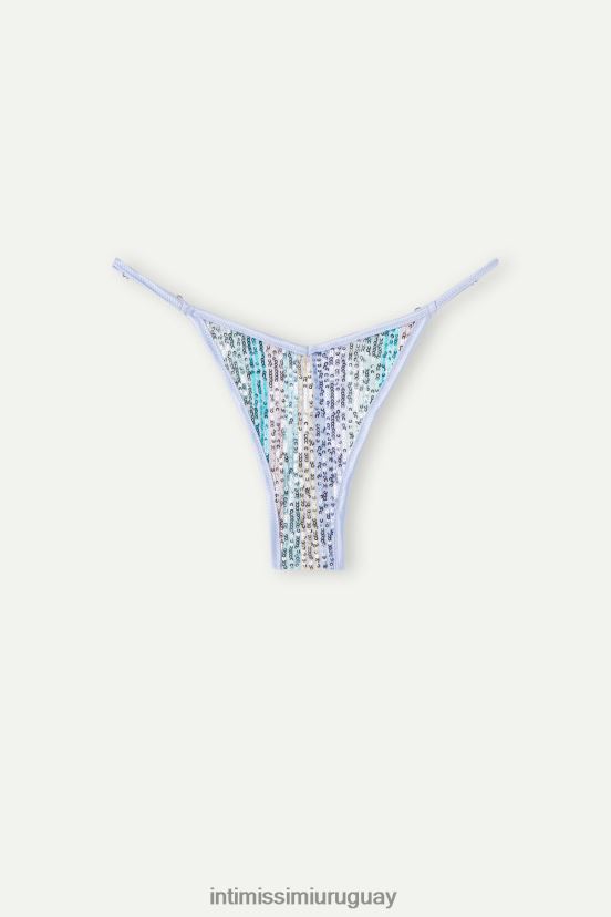 braguitas brasileñas estilo años 80 de miami Nights Intimissimi mujer 238j-multicolor V806B8939 ropa interior