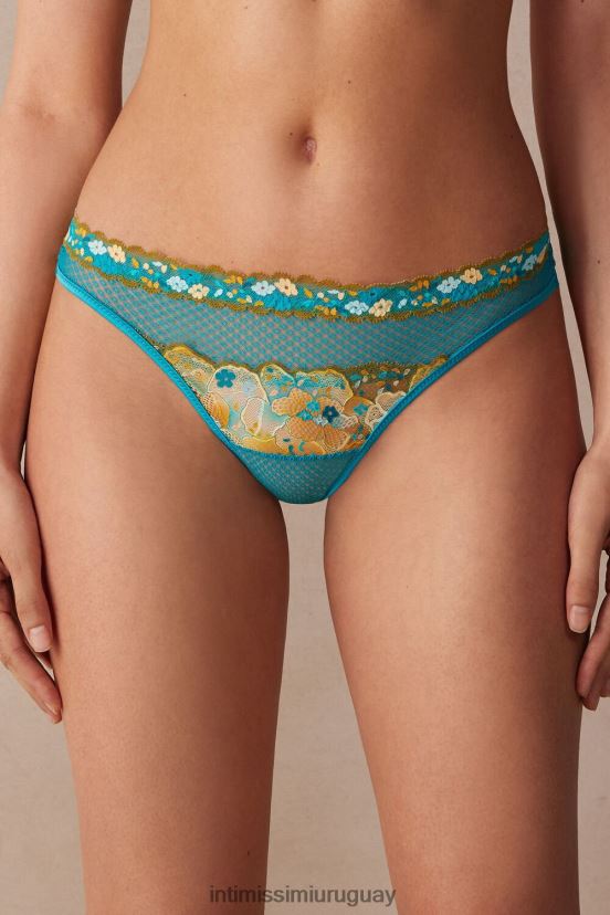 braguitas brasileñas summer vibes Intimissimi mujer 236j-verano azul turquesa V806B8927 ropa interior