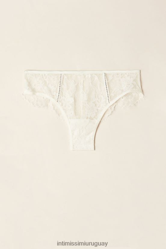 brillan alto como estrellas braguitas brasileñas Intimissimi mujer 2127-blanco polvo V806B81011 ropa interior