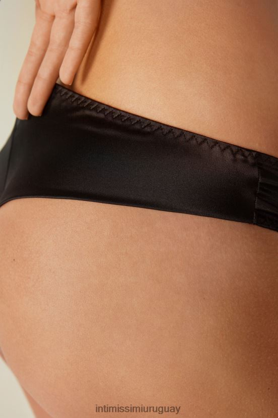 calzoncillos brasileños de seda Intimissimi mujer 019-negro V806B81165 ropa interior