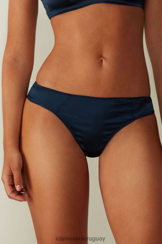 calzoncillos brasileños de seda Intimissimi mujer 1467-azul intenso V806B81048 ropa interior