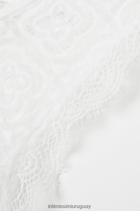 calzoncillos brasileños folk y deliciosos al estilo de los 80 Intimissimi mujer 352j-blanco perla V806B8887 ropa interior