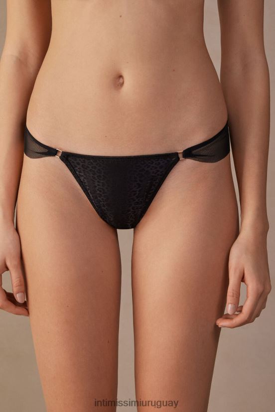 calzoncillos brasileños minimalistas geniales Intimissimi mujer 019-negro V806B8974 ropa interior