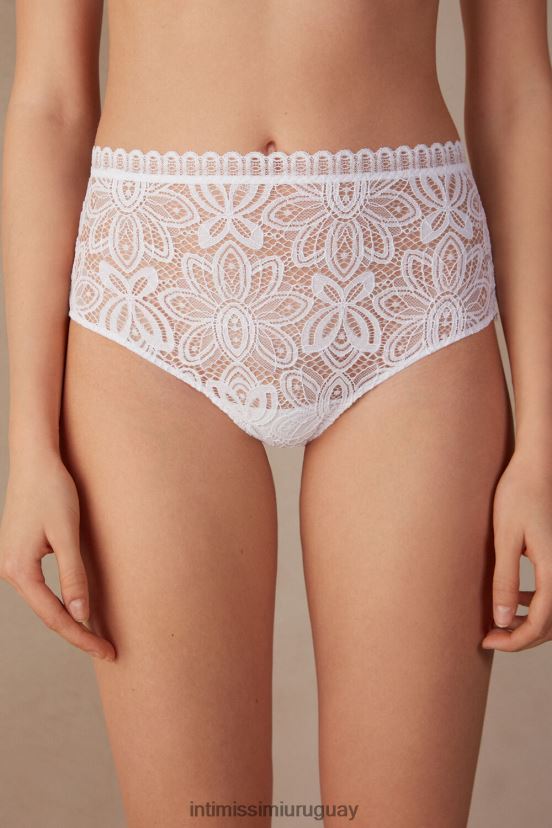 Calurosos días de verano braguitas francesas de cintura alta. Intimissimi mujer 001-blanco V806B8934 ropa interior