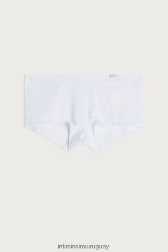 bragas cortas de algodón natural Intimissimi mujer 001-blanco V806B81199 ropa interior