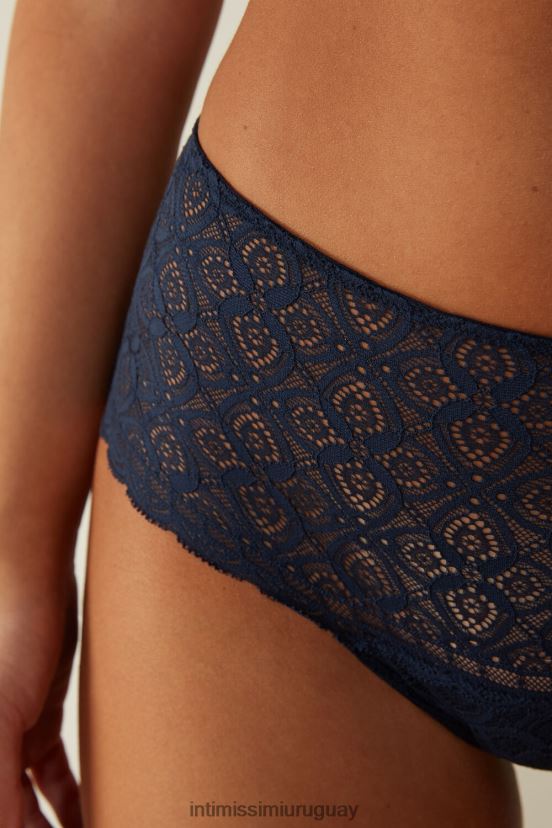 bragas francesas de encaje Intimissimi mujer 1467-azul intenso V806B81041 ropa interior