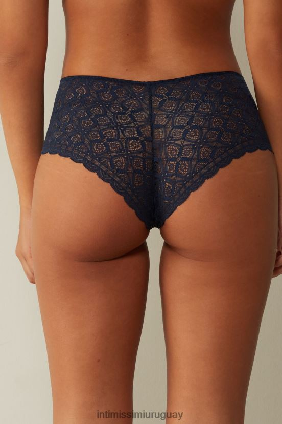 bragas francesas de encaje Intimissimi mujer 1467-azul intenso V806B81041 ropa interior