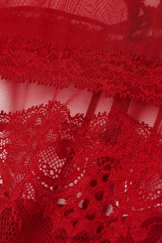 fantasías pecaminosas braguitas francesas de cintura alta Intimissimi mujer 9888-lacre rojo V806B8849 ropa interior