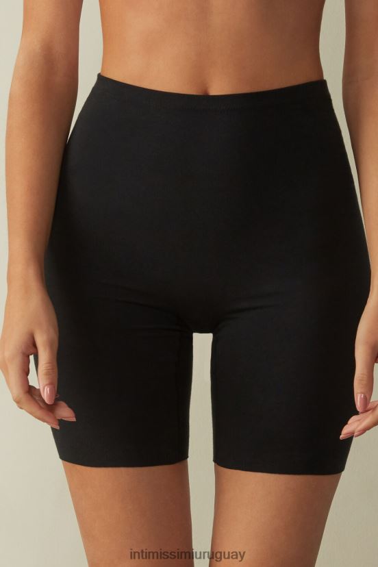 shorts de algodón supima sin costuras Intimissimi mujer 019-negro V806B81178 ropa interior