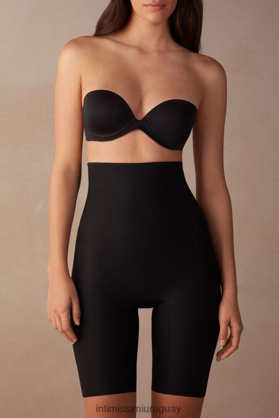 shorts moldeadores de microfibra sin costuras Intimissimi mujer 019-negro V806B8990 ropa interior