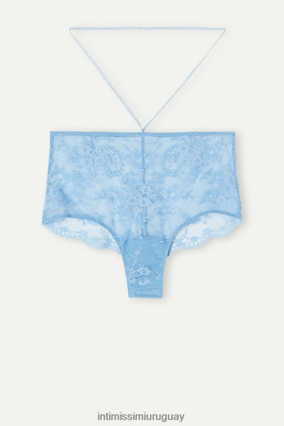 sintiendo hermosas bragas francesas Intimissimi mujer 211j-ortensia-estampado azul V806B8946 ropa interior
