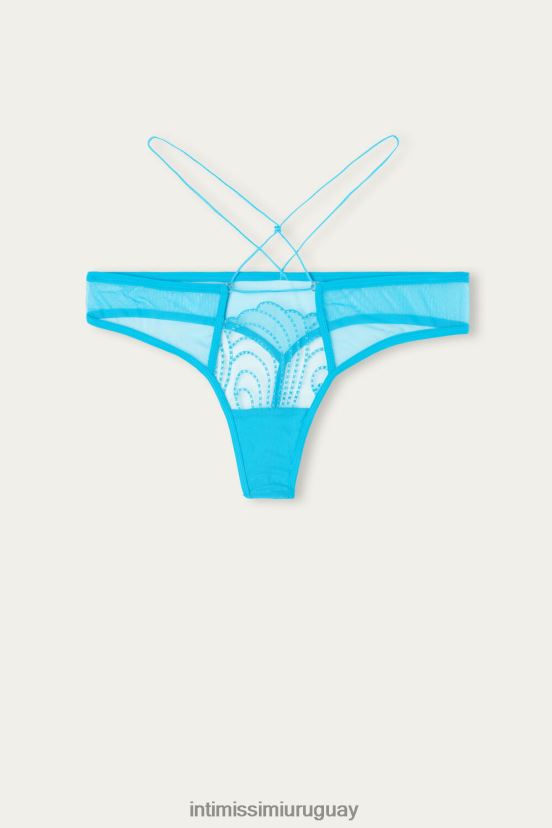 roba el show tanga Intimissimi mujer 210j-turquesa digital V806B8978 ropa interior