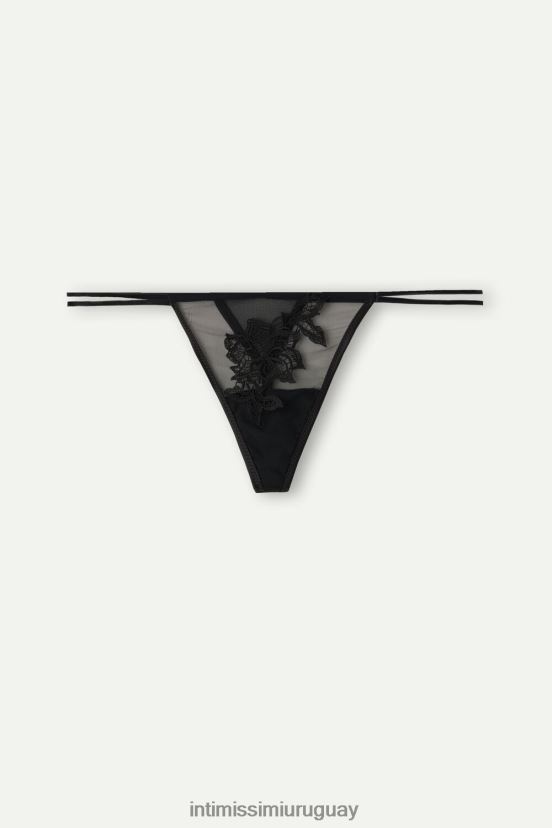 tanga Layers of Lust con tiras laterales Intimissimi mujer 019-negro V806B81012 ropa interior