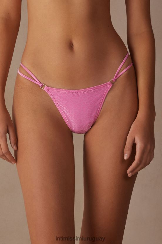 tanga cool minimalista con correas laterales Intimissimi mujer 207j-rosa caramelo V806B8957 ropa interior