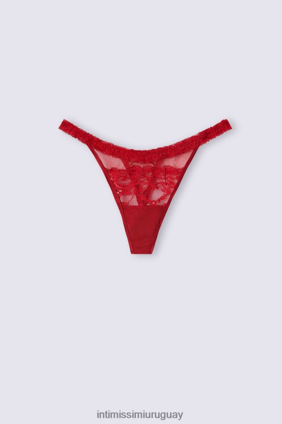 tanga estilo años 80 de sinful fantasies Intimissimi mujer 9888-lacre rojo V806B8850 ropa interior