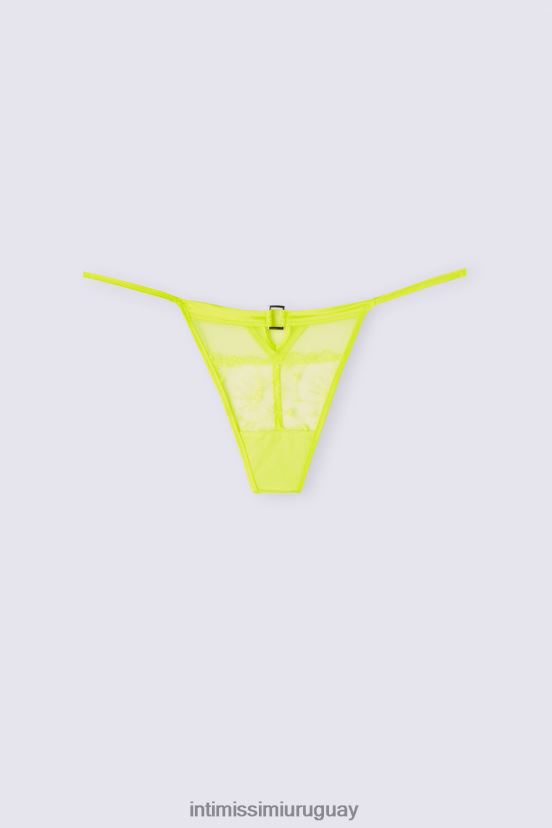 tanga pure joy con tiras laterales Intimissimi mujer 335j-amarillo brillante V806B8872 ropa interior