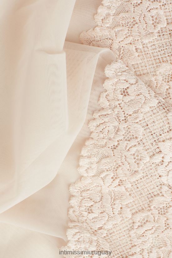 babydoll de flores bonitas Intimissimi mujer 2280-seda rosa V806B81225 vestir