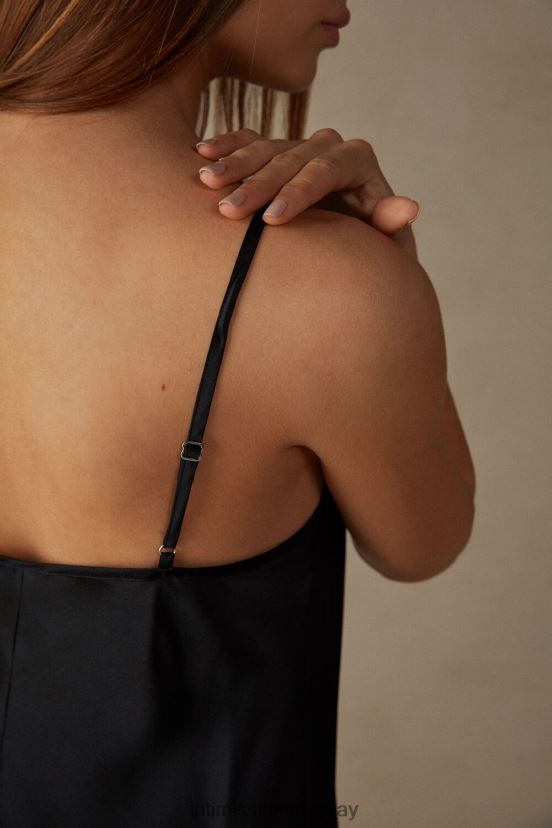 combinación de seda Intimissimi mujer 019-negro V806B81252 vestir