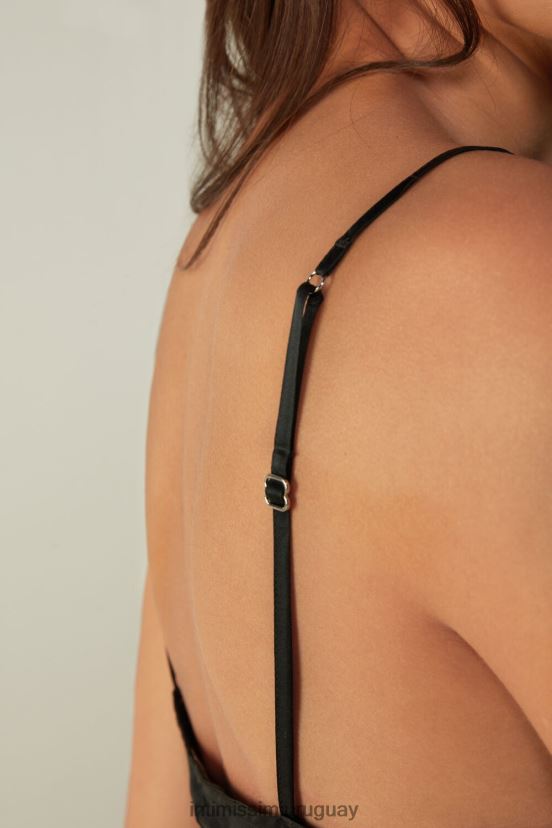 combinación midi de seda Intimissimi mujer 019-negro V806B81254 vestir