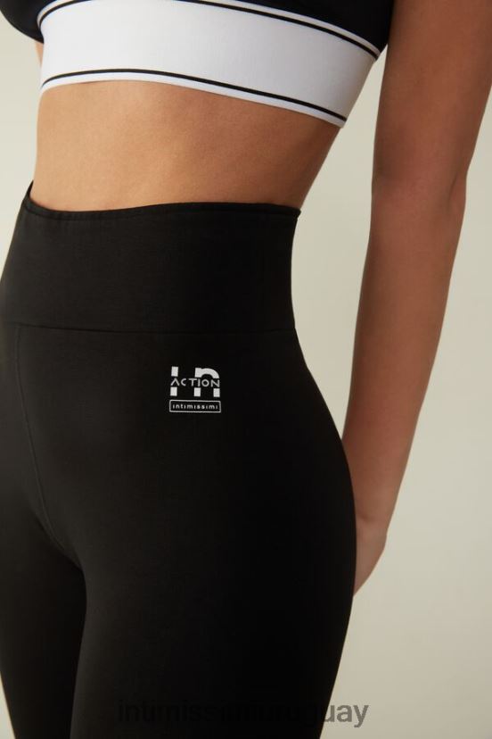 leggings capri de algodón orgánico elástico in action Intimissimi mujer 019-negro V806B81399 vestir