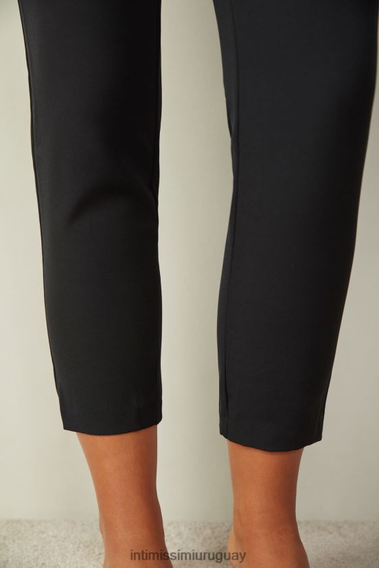 pantalones con bolsillos Intimissimi mujer 019-negro V806B81472 vestir