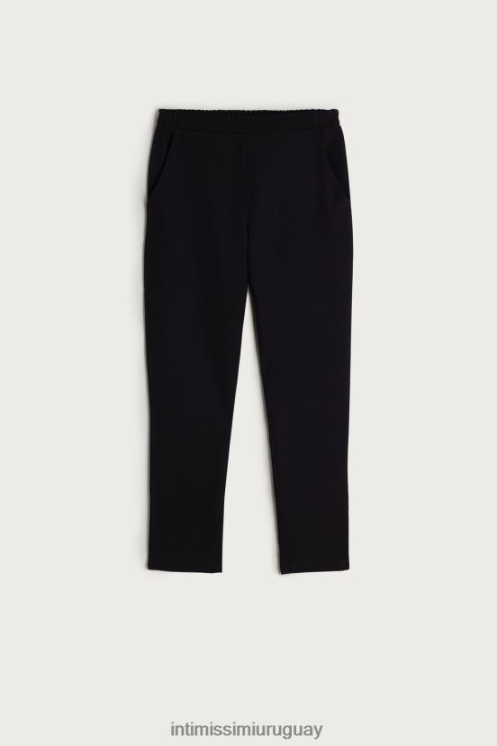 pantalones con bolsillos Intimissimi mujer 019-negro V806B81472 vestir
