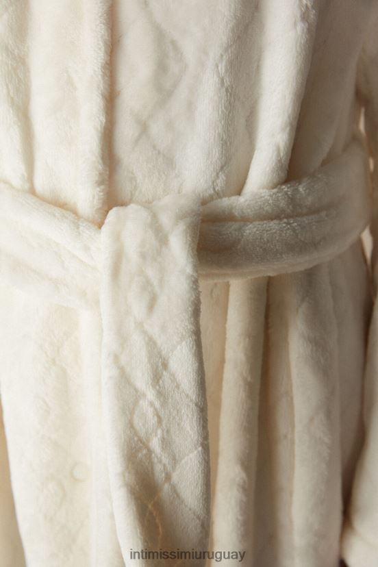 bata larga de noche elegante Intimissimi mujer 2127-blanco polvo V806B81581 vestir