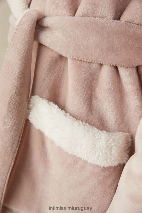 dama de la montaña bata de baño Intimissimi mujer 144j-rosa antiguo V806B81586 vestir