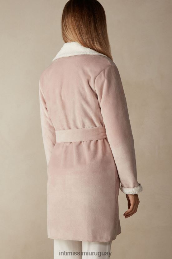 dama de la montaña bata de baño Intimissimi mujer 144j-rosa antiguo V806B81586 vestir