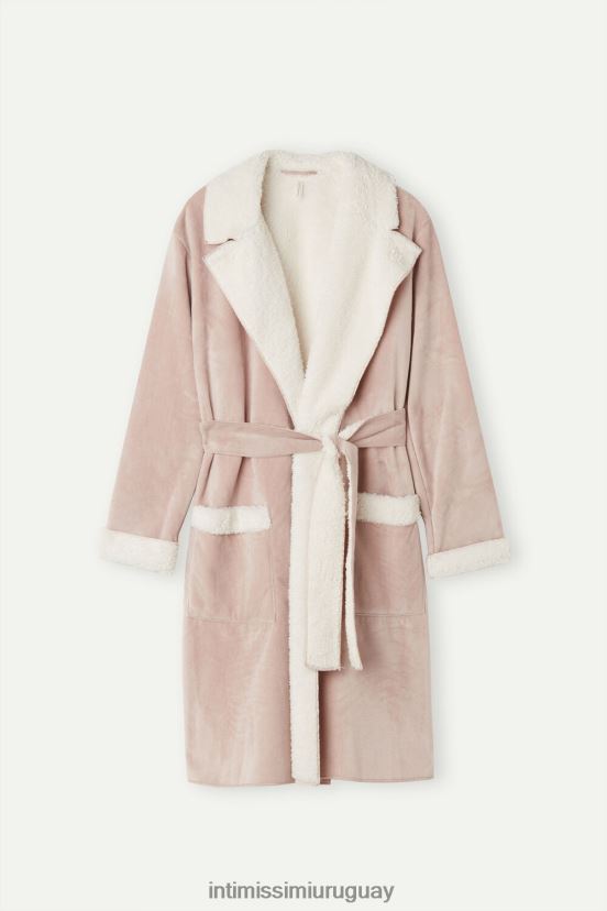 dama de la montaña bata de baño Intimissimi mujer 144j-rosa antiguo V806B81586 vestir