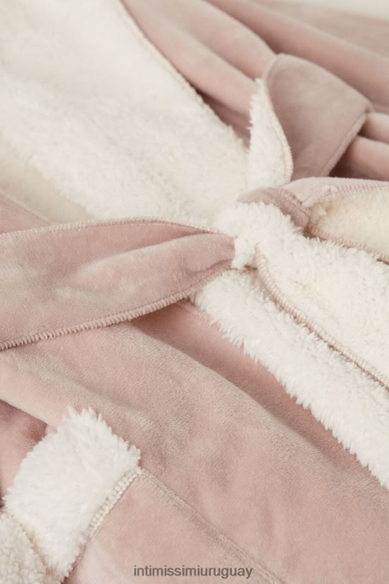 dama de la montaña bata de baño Intimissimi mujer 144j-rosa antiguo V806B81586 vestir