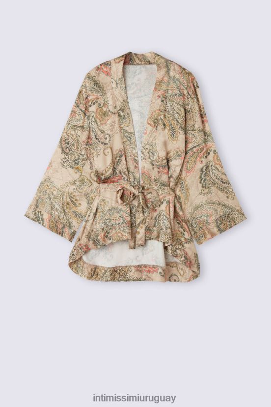 kimono de satén de viscosa diosa dorada Intimissimi mujer 342j-st.diosa dorada V806B81492 vestir