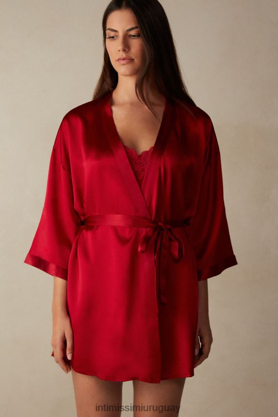 kimono de seda Intimissimi mujer 1473-rojo V806B81678 vestir