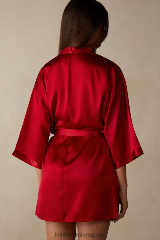 kimono de seda Intimissimi mujer 1473-rojo V806B81678 vestir