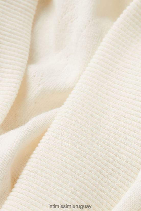 perdido en los campos bata de punto de ochos Intimissimi mujer 232j-polvo blanco V806B81567 vestir