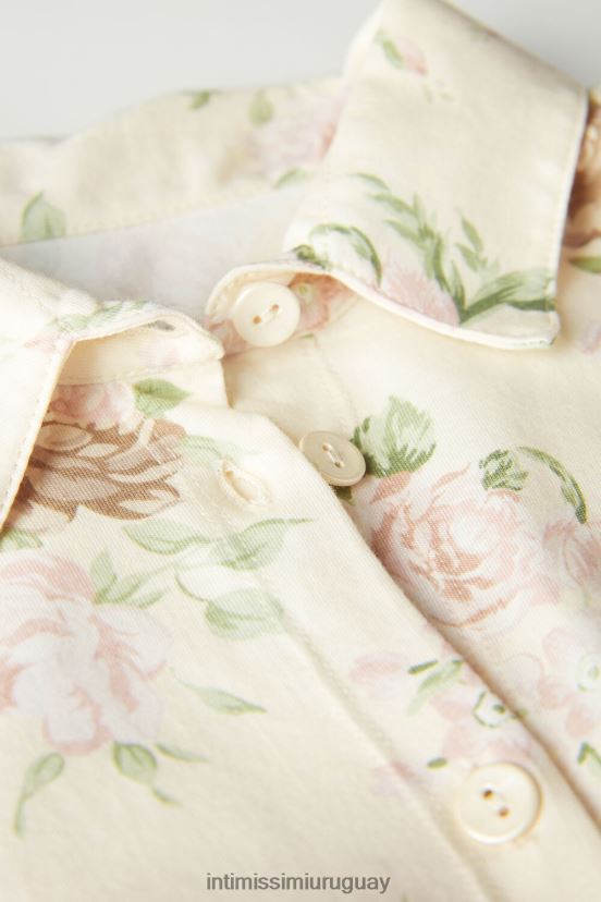 camisón de algodón aroma de rosas Intimissimi mujer 205j-estampado aroma de rosas V806B81550 vestir