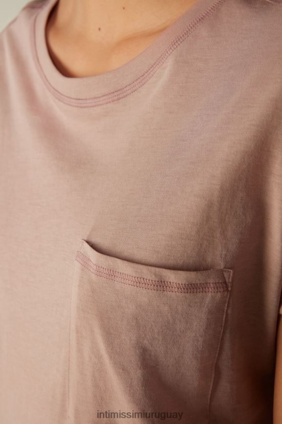 camisón de algodón supima ultrafresco Intimissimi mujer 011i-rosa V806B81660 vestir