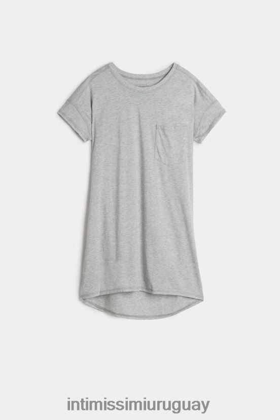 camisón de algodón supima ultrafresco Intimissimi mujer 031-mezcla gris claro V806B81663 vestir
