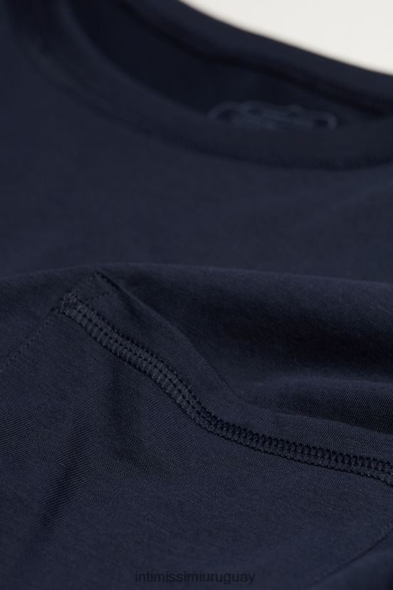 camisón de algodón supima ultrafresco Intimissimi mujer 1467-azul intenso V806B81658 vestir