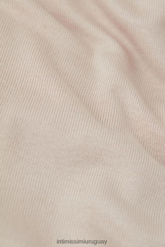 camisón de elegancia simple Intimissimi mujer 227j-rosa seda/blanco polvo V806B81573 vestir