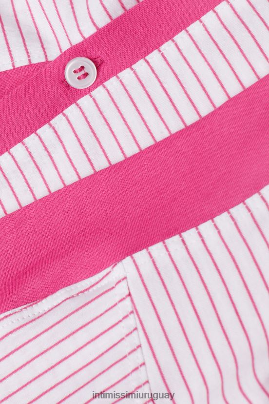 camisa batido de fresa manga corta algodón supima ultrafresco Intimissimi mujer 247j-raya rosa de San Valentín V806B81539 vestir