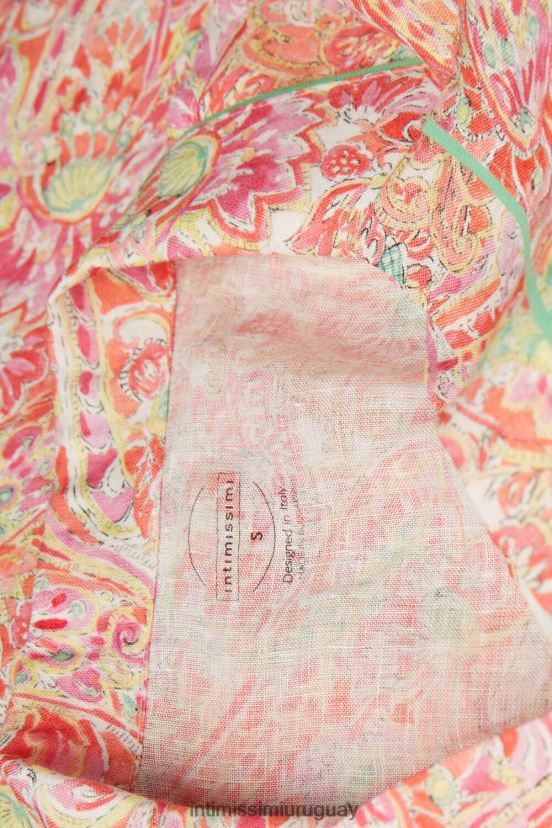 camisa de lino de manga corta de viaje de verano Intimissimi mujer Estampado de cachemira de verano 240j. V806B81512 vestir