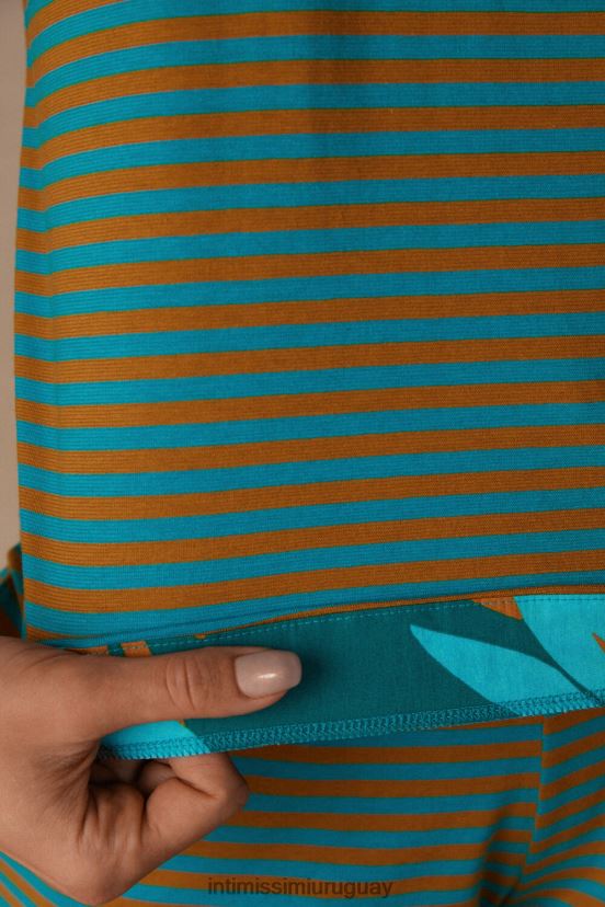 camiseta a rayas summer vibes Intimissimi mujer 242j-raya de vibraciones de verano V806B81521 vestir