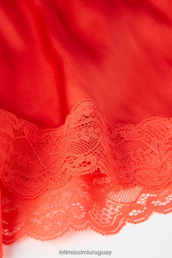 pantalones cortos de seda Intimissimi mujer 219j-llama escarlata V806B81564 vestir