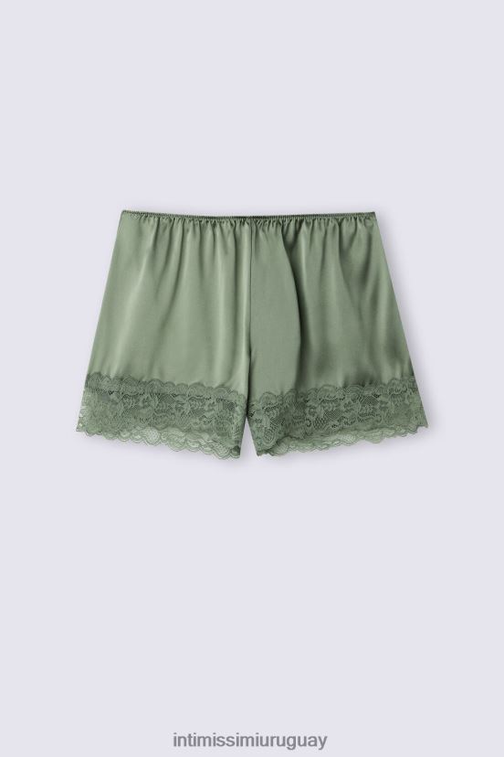pantalones cortos de seda Intimissimi mujer 344j-salvia verde V806B81502 vestir