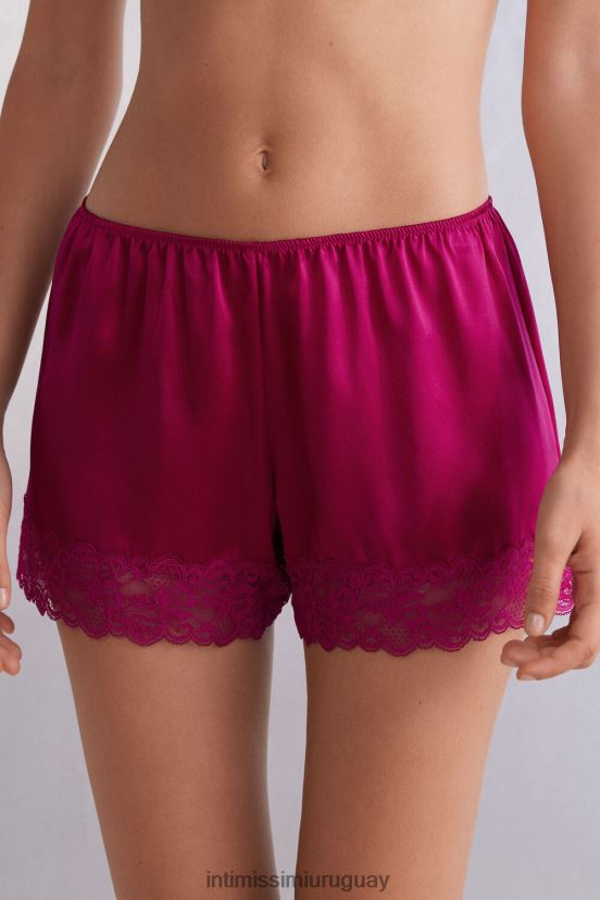 pantalones cortos de seda Intimissimi mujer 348j-orquídea morada V806B81496 vestir